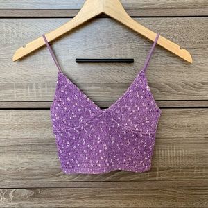 Pacsun purple crop tank